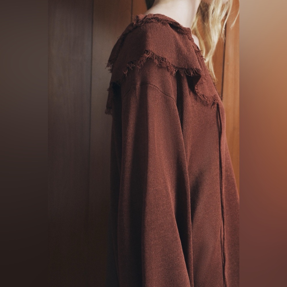 Zara Ruffled Knit Top - Picture 3 of 6